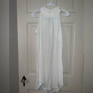 White beach bathing suit coverup - size large